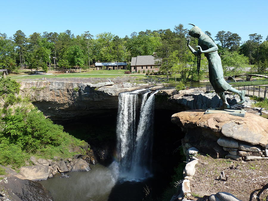 Noccalula Falls Waterfall Gadsden Alabama 2 Photograph By Andrew Rodgers