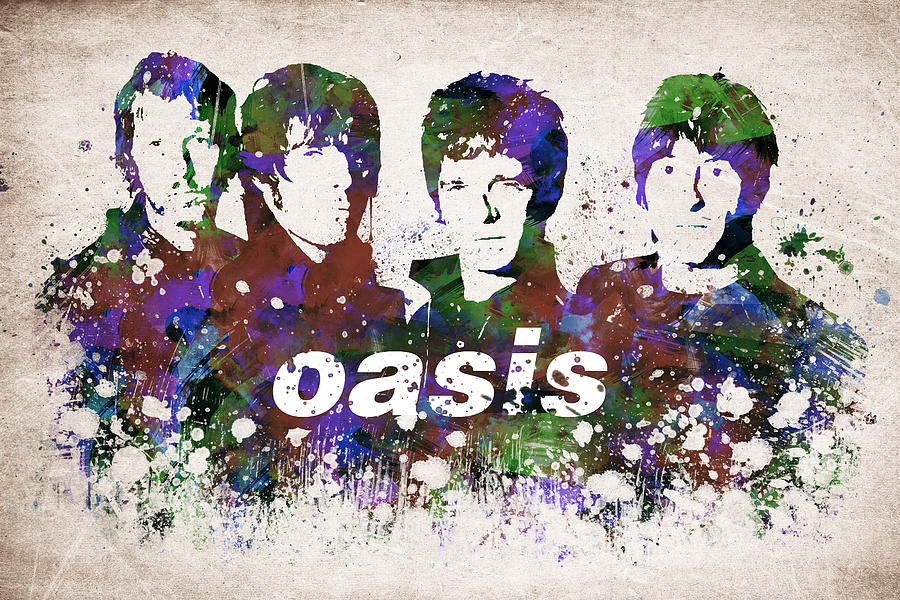 Oasis Portrait Drawing by Aged Pixel