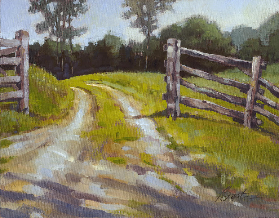 Open Gate Painting by Todd Baxter