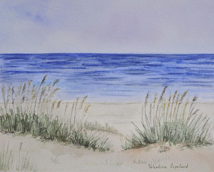 Outer Banks Beach Painting by Valentina Copeland