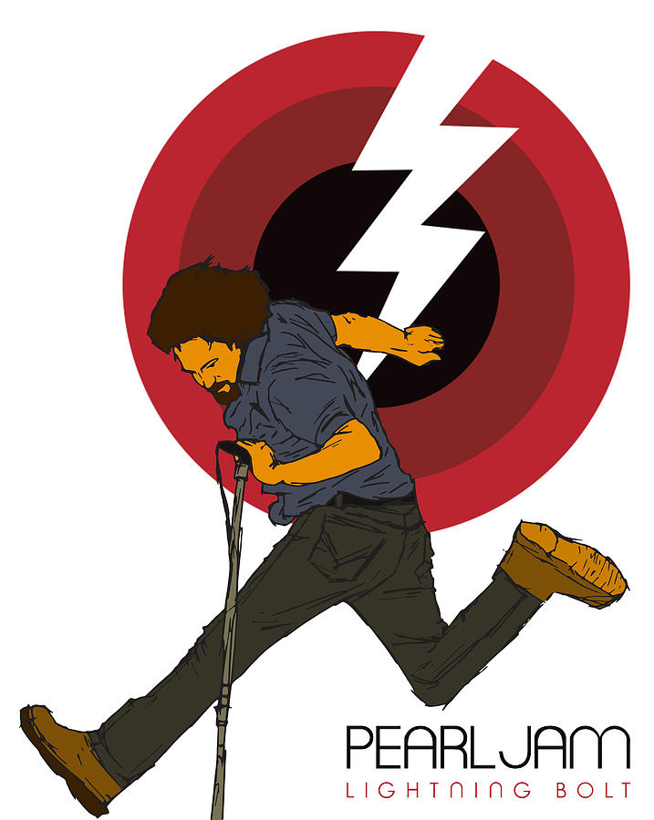 pearl jam lightning bolt tour shirt