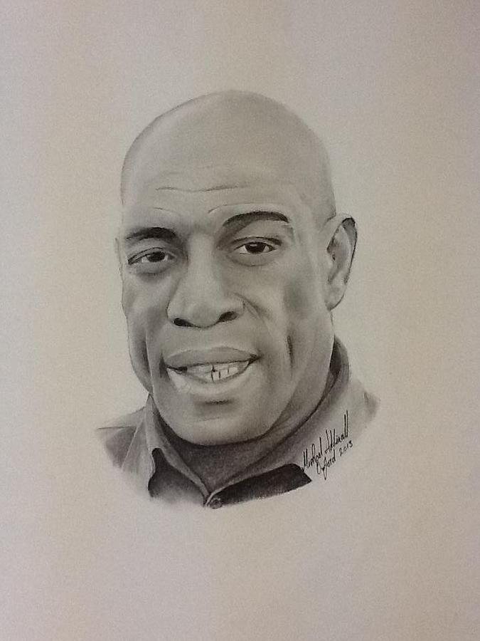 Portrait of Frank Bruno by Michael Addinall - portrait-of-frank-bruno-michael-addinall