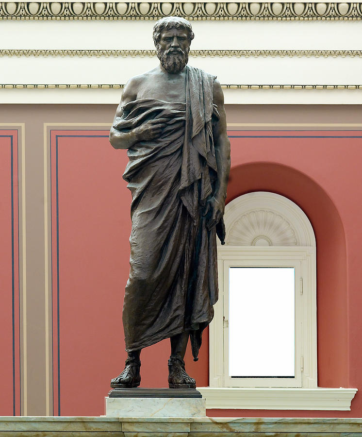 Portrait Statue Of Plato By John Joseph Photograph by Everett