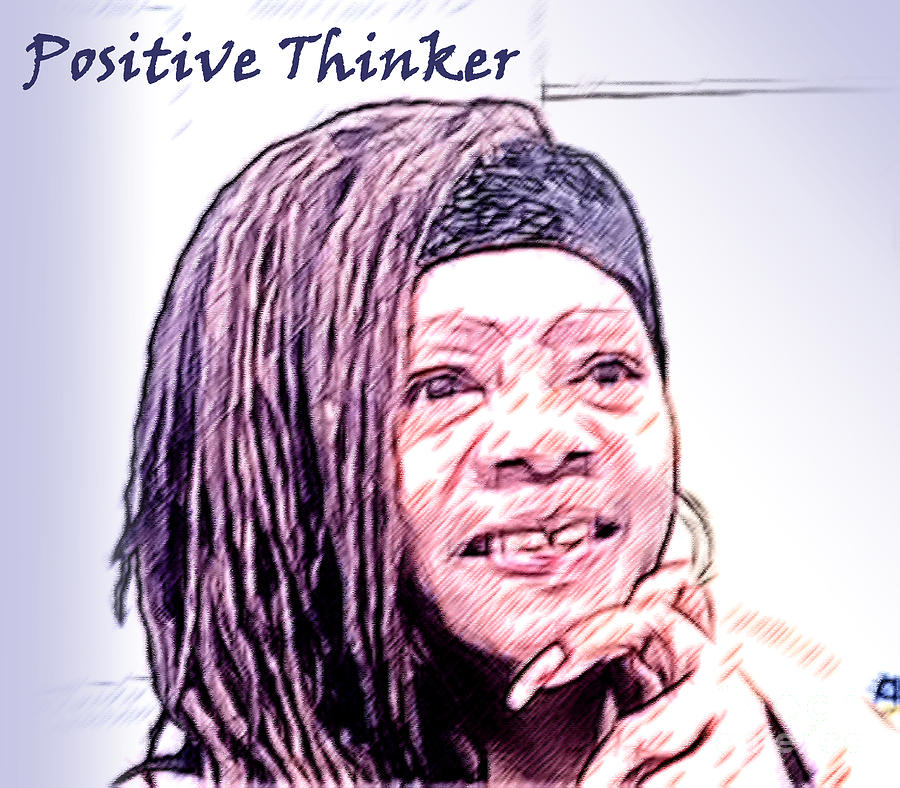 Positive Thinker Pastel Digital Art - positive-thinker-pastel-jacqueline-lloyd