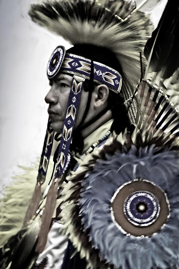 Pow Wow Regalia B And W Photograph By F Leblanc