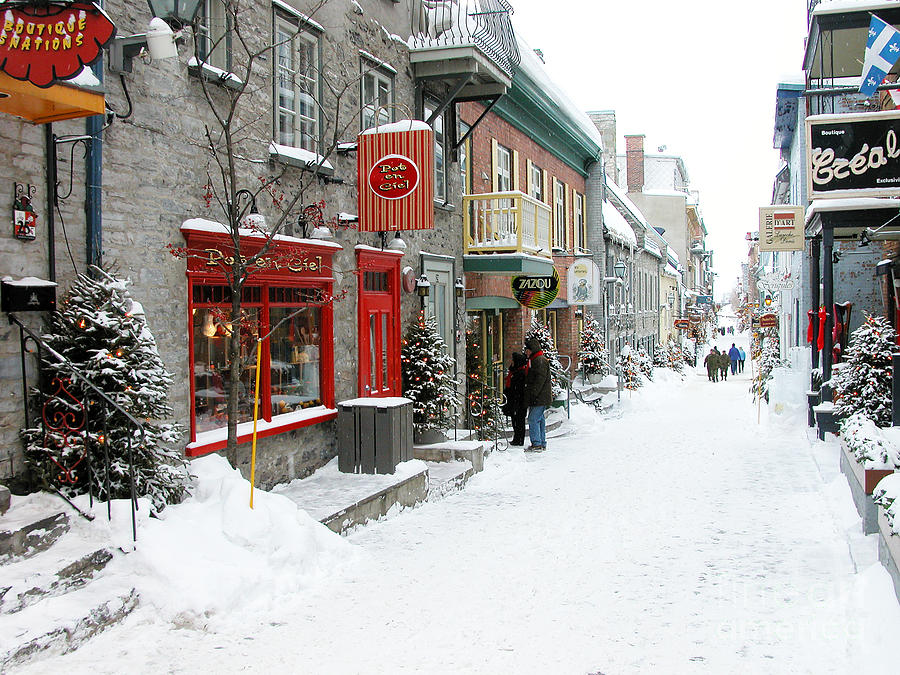 Quebec City In Winter Photograph By Thomas R Fletcher