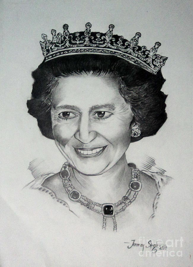 Queen Elizabeth II by Tanmay Singh - queen-elizabeth-ii-tanmay-singh