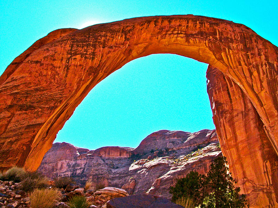 Rainbow Bridge Arch In Rainbow Bridge National Monument Utah Photograph