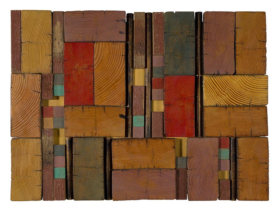 Reclaimed Wood Collage Mixed Media by Jack Thompson