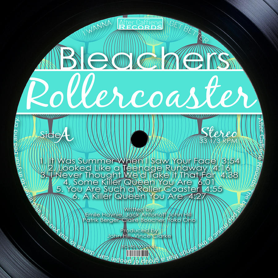 Record Vinyl Label Bleachers Digital Art by Lesley DeHaan
