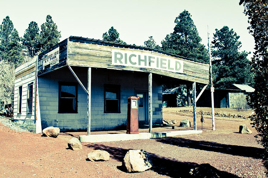 Richfield Gas Station Photograph by Ellen and Udo Klinkel