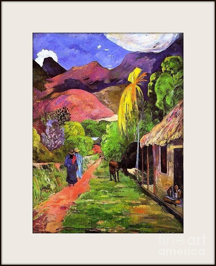 Road In Tahiti Painting By Paul Gaugin Fine Art America