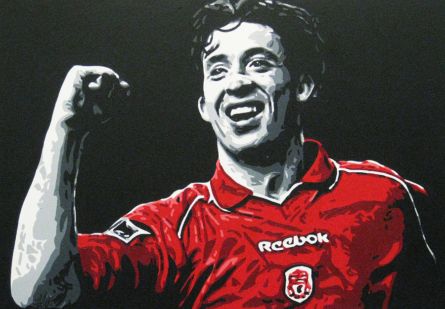 Robbie Fowler Liverpool Fc Painting By Geo Thomson