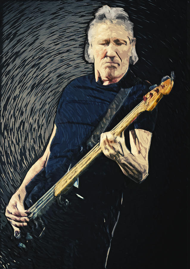 Roger Waters Digital Art By Taylan Apukovska