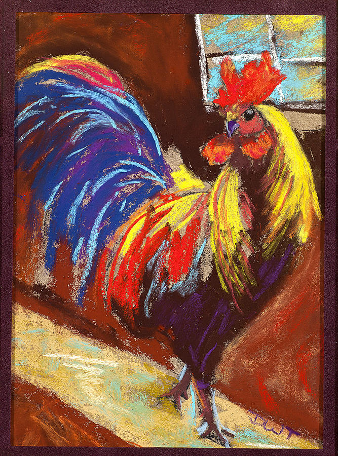 Rooster B Pastel By Diana Tripp