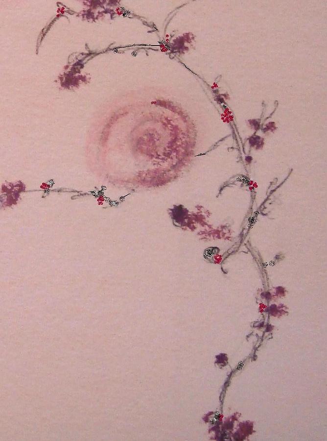 Rose Vine Drawing by Christine Corretti