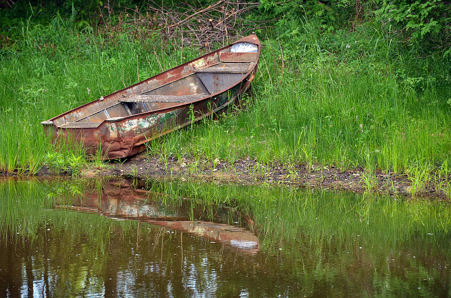 Rusty Row Boat Photograph By Maria Dryfhout Pixels