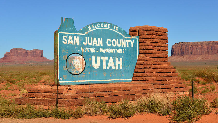 San Juan County Welcome Sign Photograph By David Lee Thompson