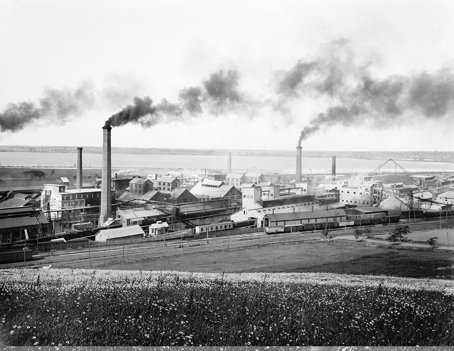 Solvay Process Company Factory 1890s Photograph By Science Photo Library