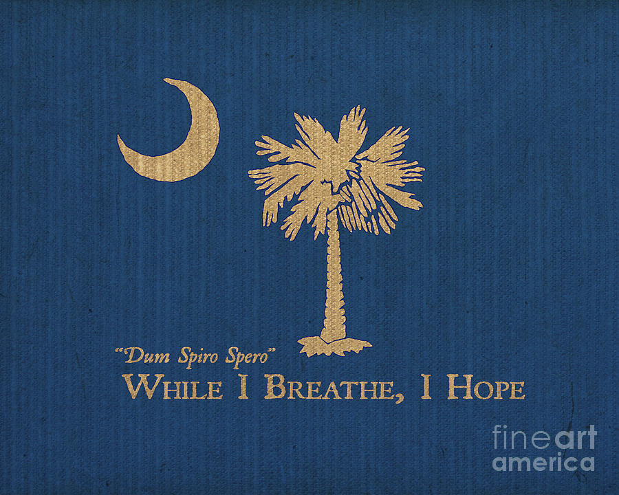 South Carolina While I Breathe I Hope Digital Art by God and Country Prints