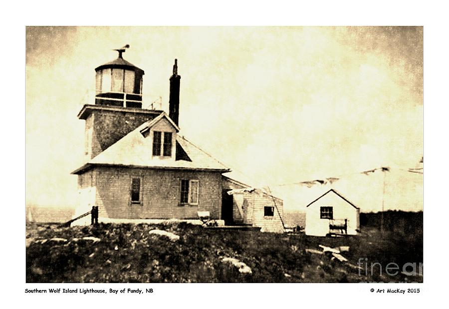 Southern Wolf Island Lighthouse Photograph By Art Mackay Pixels