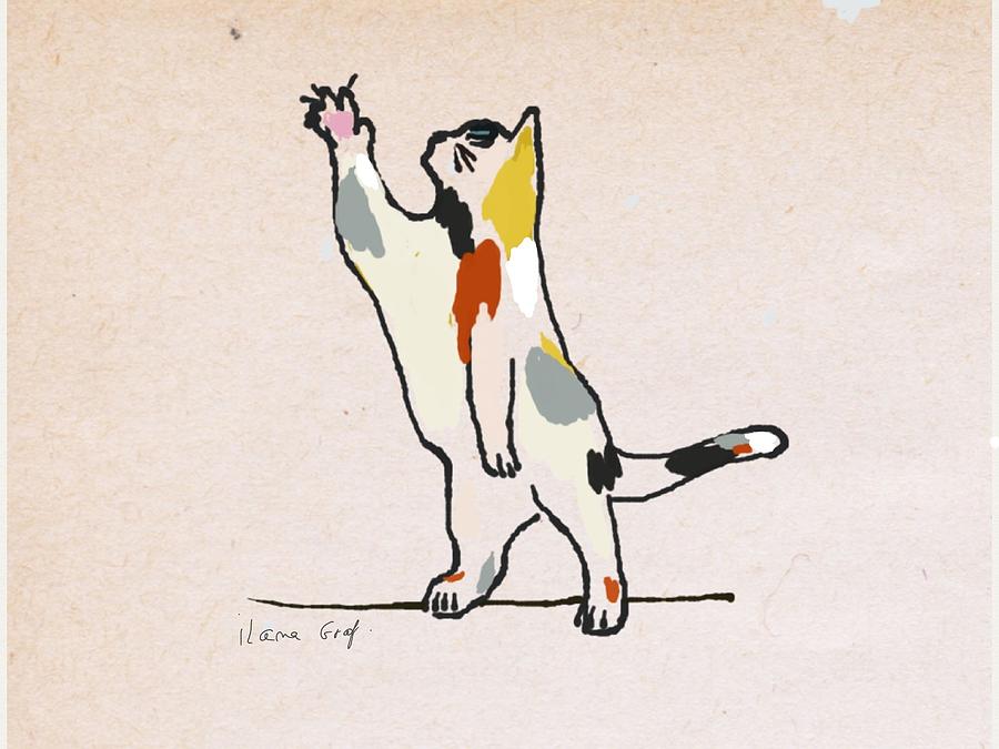 Standing Cat Drawing