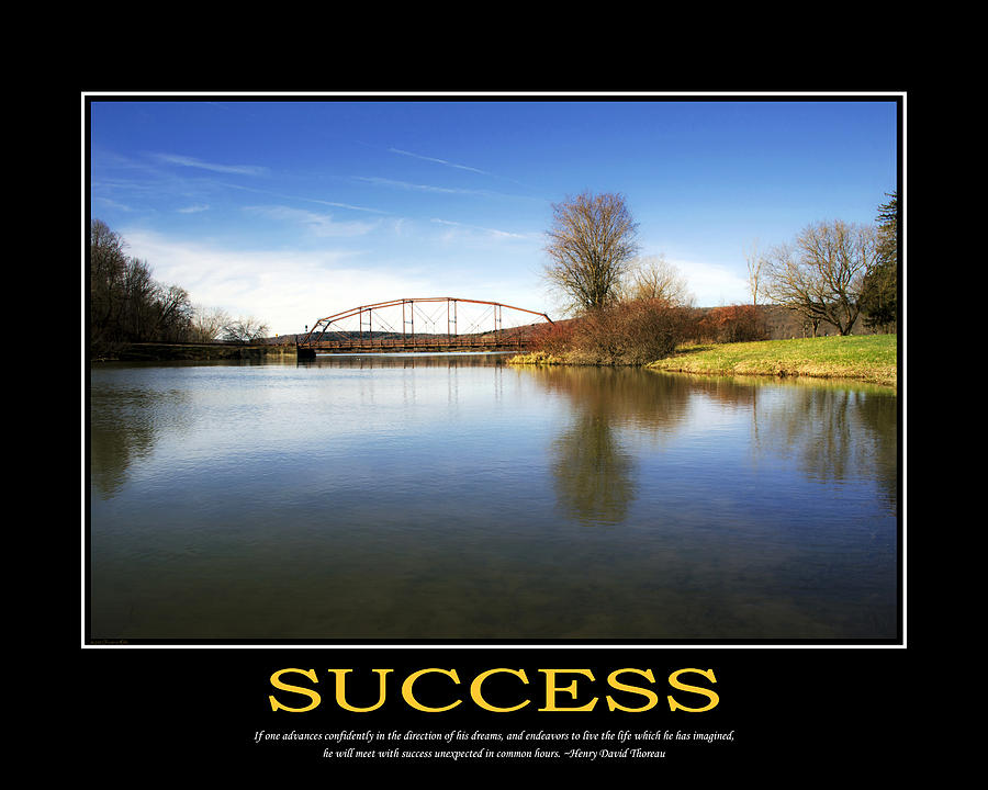 Success Inspirational Motivational Poster Art by Christina Rollo