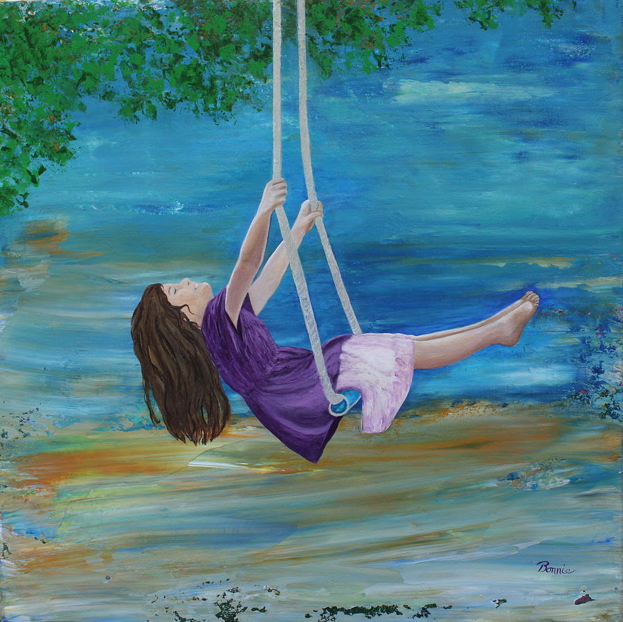 Swing Painting by Bonnie Lanzillotta