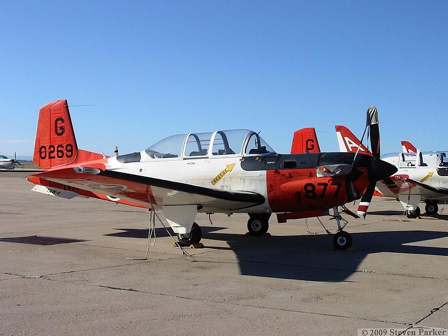 T-34c Mentor Navy Photograph By Steven Parker