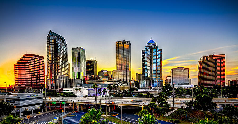 Tampa Skyline Photograph by Marvin Spates