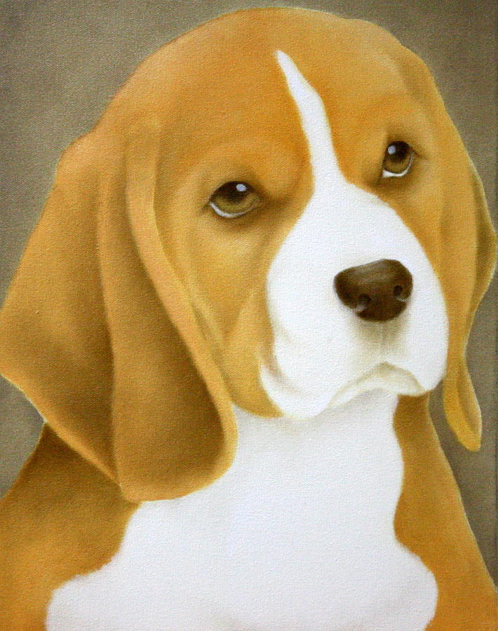 Tan Beagle Painting By Terri Meyers