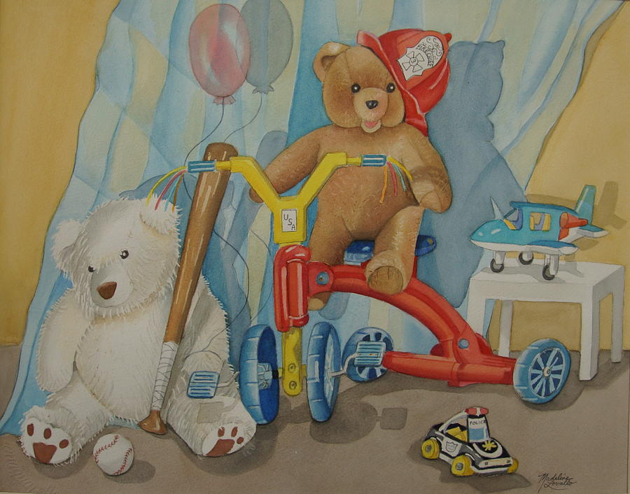 teddy bear on a bike