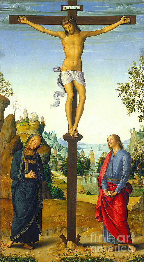 The Crucifixion With The Virgin Saint John Saint Jerome And Saint Mary