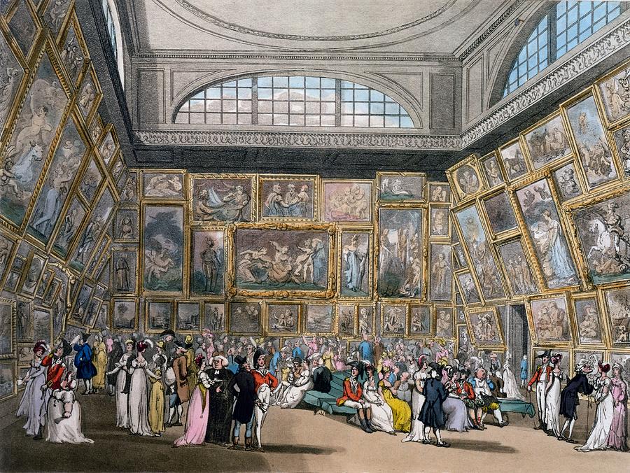 The Exhibition Room At Somerset House Drawing