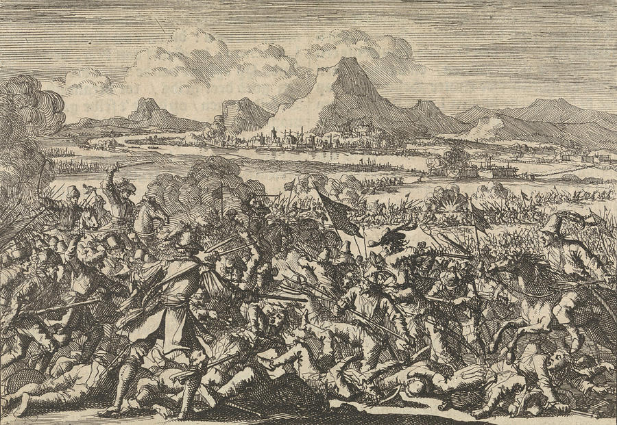 The Imperial Army Is Defeated By The French At Mazia Drawing By Jan