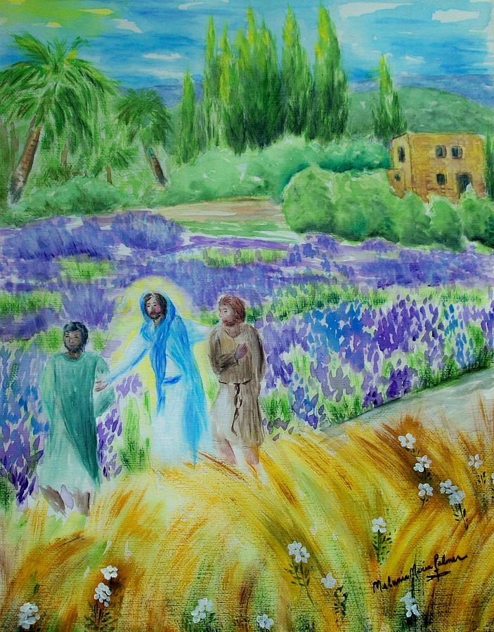 The Road To Emmaus Painting  - The Road To Emmaus Fine Art Print