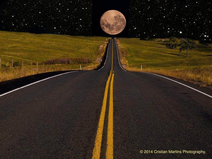 The Road To The Moon. Photograph by Cristian Martins