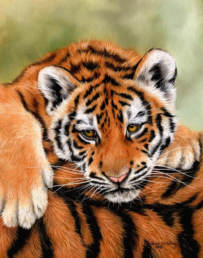 Multicolour Tiger Eyes Art Print by Sarah Stribbling | iCanvas