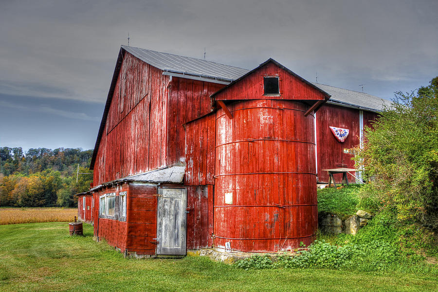 Tiny Red Silo Photograph By David Simons