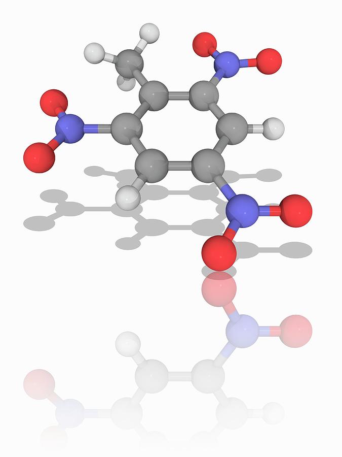 Tnt Organic Compound Molecule Photograph By Laguna Design Science Photo