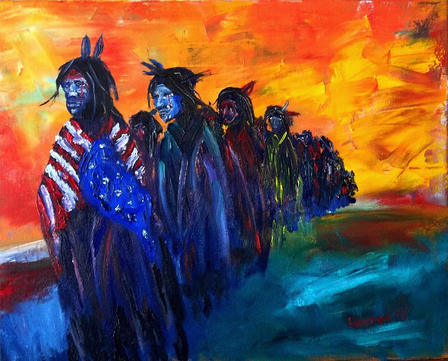 Trail Of Tears Painting by Larry Carter