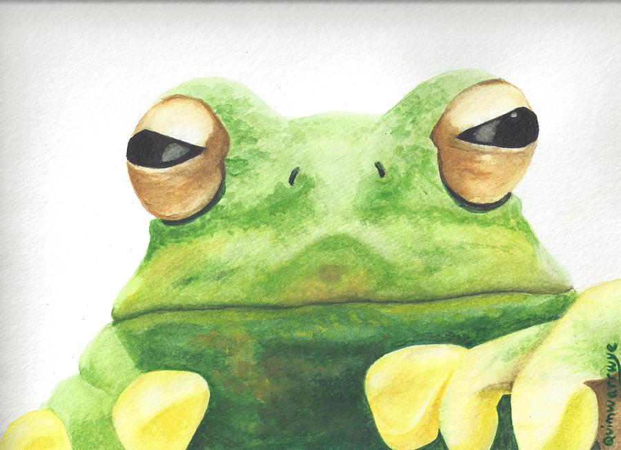 Tree Frog Painting By Barbara Quimwarrwye Pixels