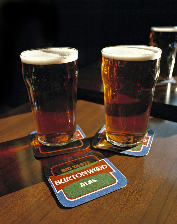 Two Pints Of Beer Uk Photograph