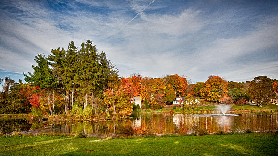 Uconn Mirror Lake Photograph by Steve Pfaffle