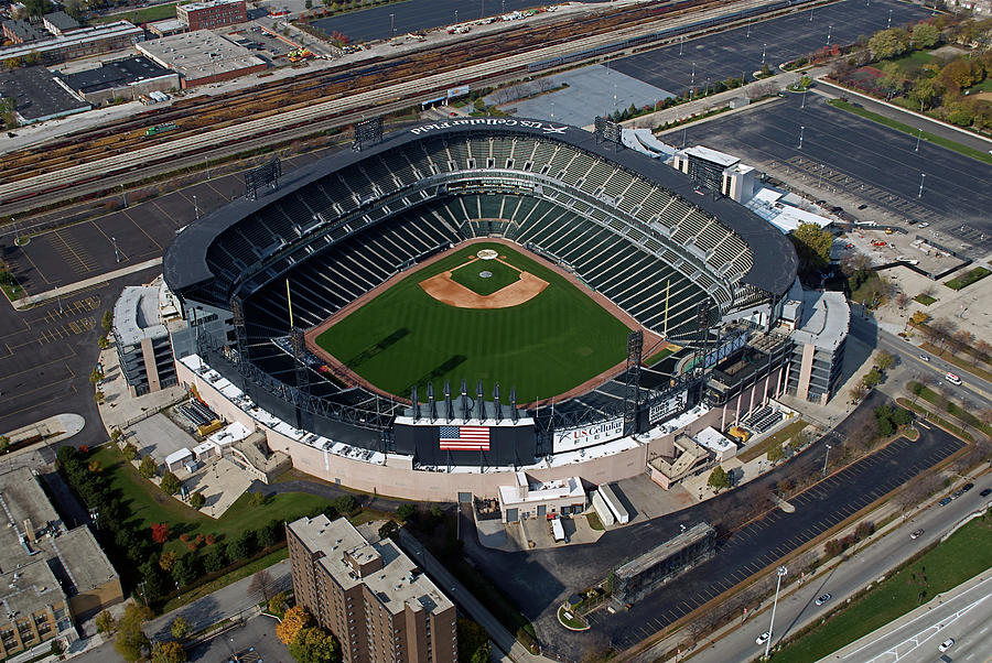 Us Cellular Field Stadium Aerial View In Chicago Stock Photo