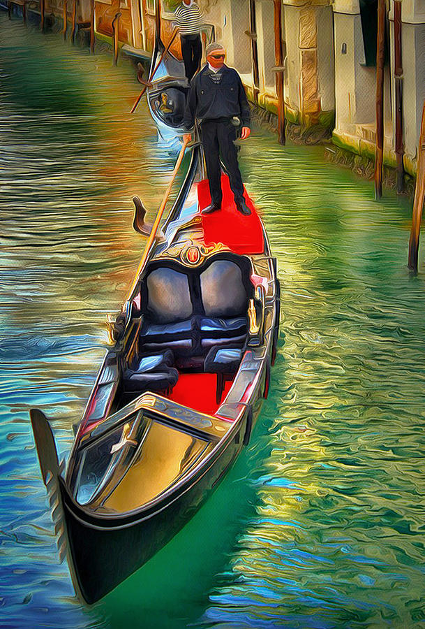 Venice Gondolas 2 Digital Art By Yury Malkov Pixels