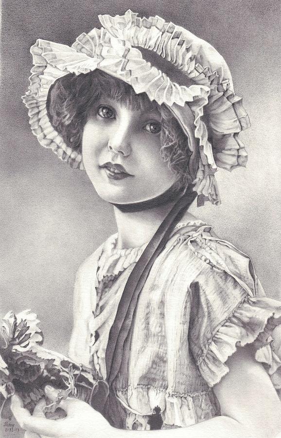 Victorian Child #5 Drawing By Patsy Priebe