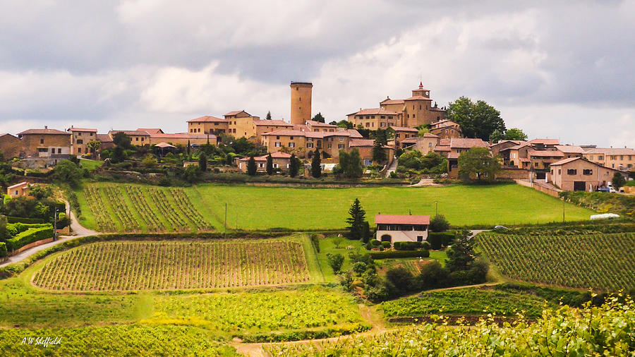 Village In French Countryside Photograph by Allen Sheffield