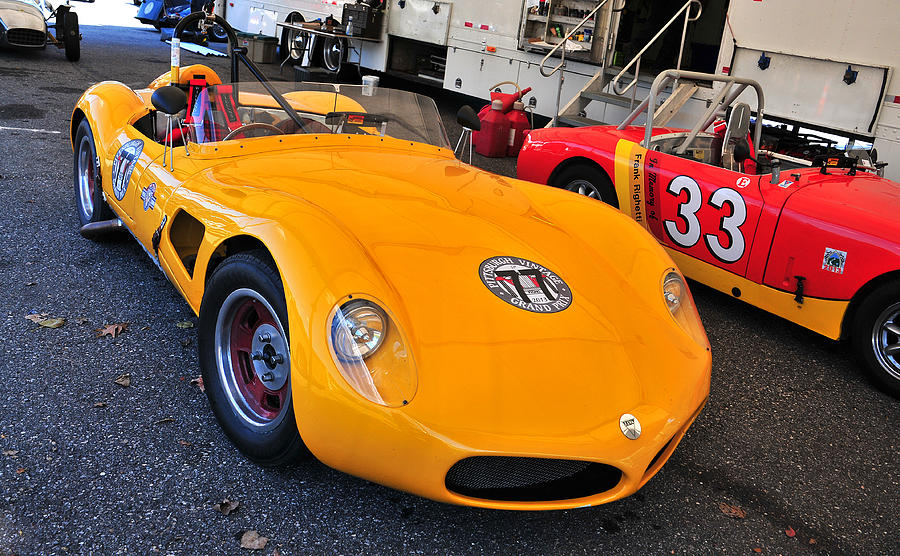 Vintage Photograph  Vintage Elva Sports Car by Mike Martin