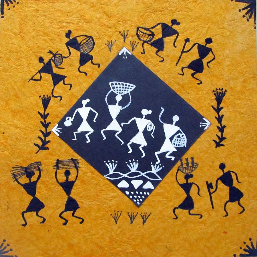 warli dancing figures